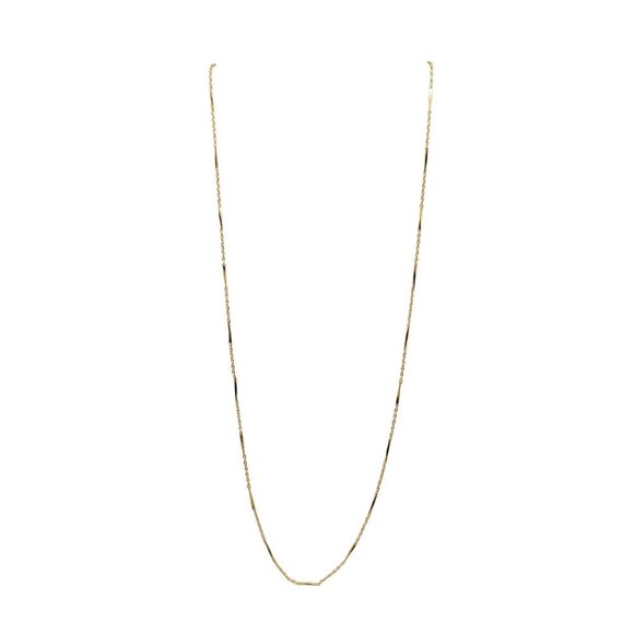 Accents By Hallmark Cards Gold-Tone Necklace 24" Chain With Barrel Links - Picture 1 of 4